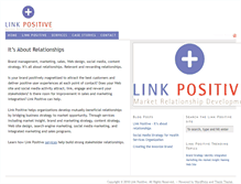 Tablet Screenshot of linkpositive.com